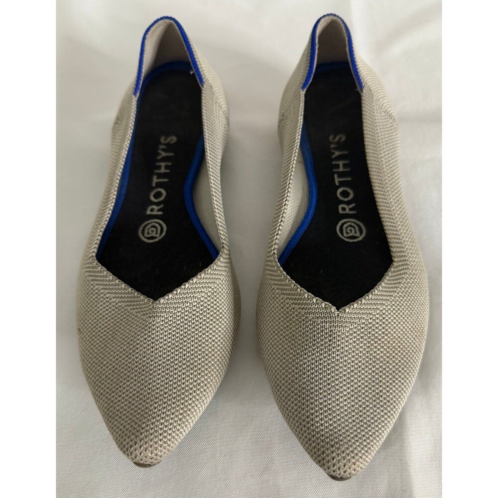 Rothys The Point Beige  Size 8